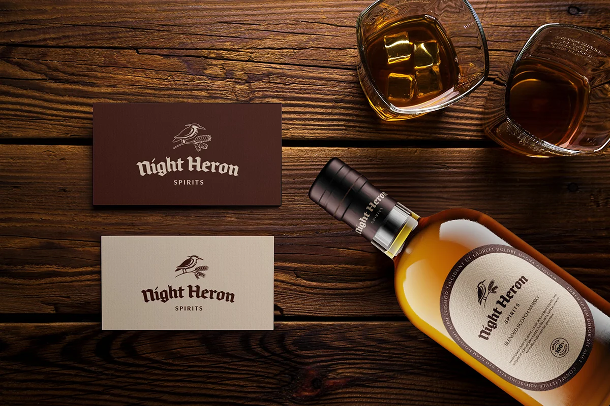 logo whisky, etykieta butelki whisky